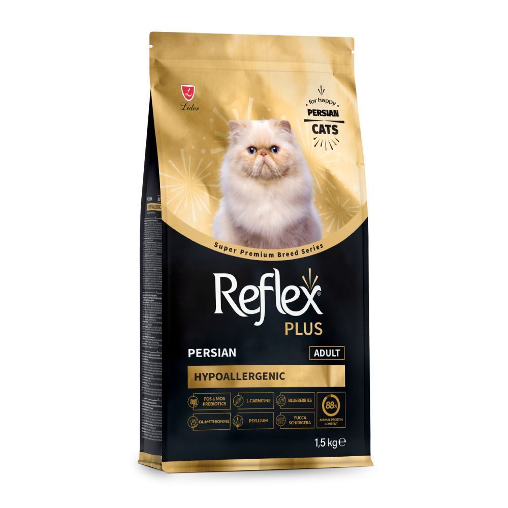 Сухий корм для котів Reflex Plus Persian Adult Hypoallergenic 1,5 кг - курка Сухий корм для котів Reflex Plus Persian Adult Hypoallergenic 1,5 кг - курка