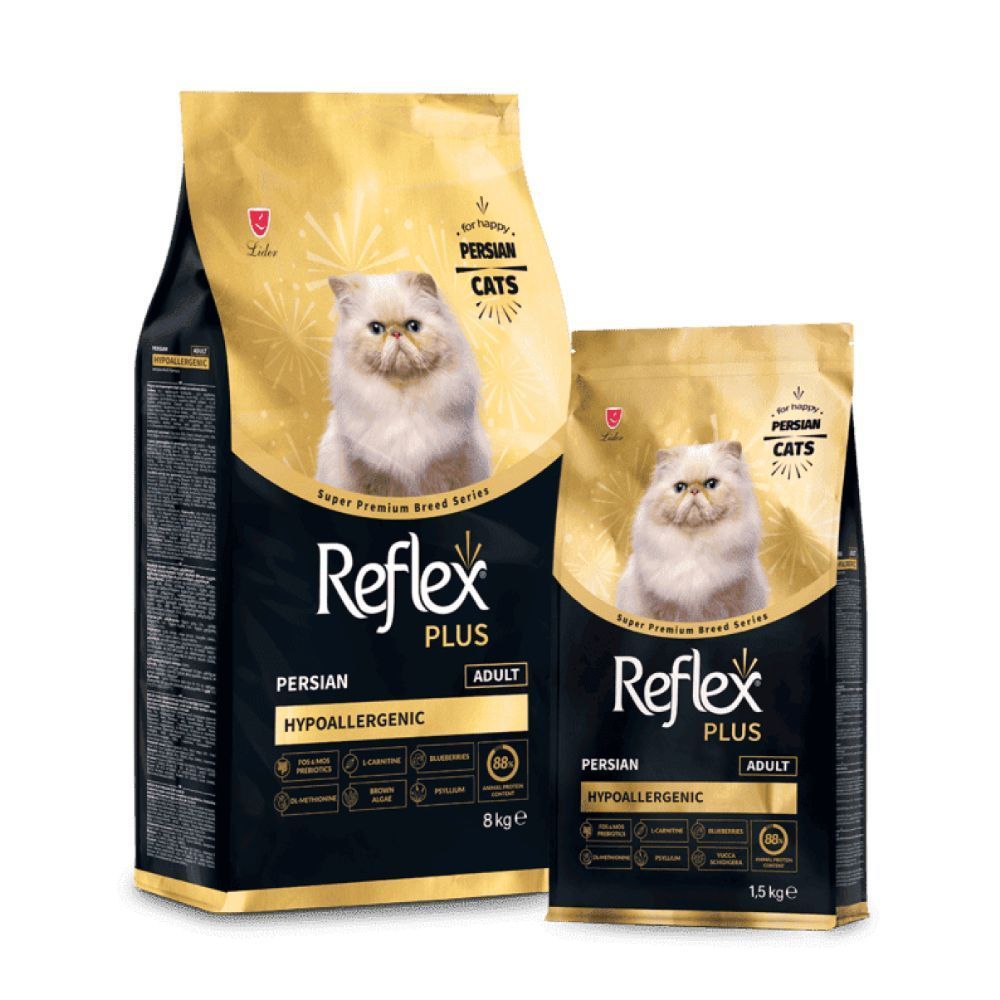 Сухий корм для котів Reflex Plus Persian Adult Hypoallergenic 1,5 кг - курка Сухий корм для котів Reflex Plus Persian Adult Hypoallergenic 1,5 кг - курка