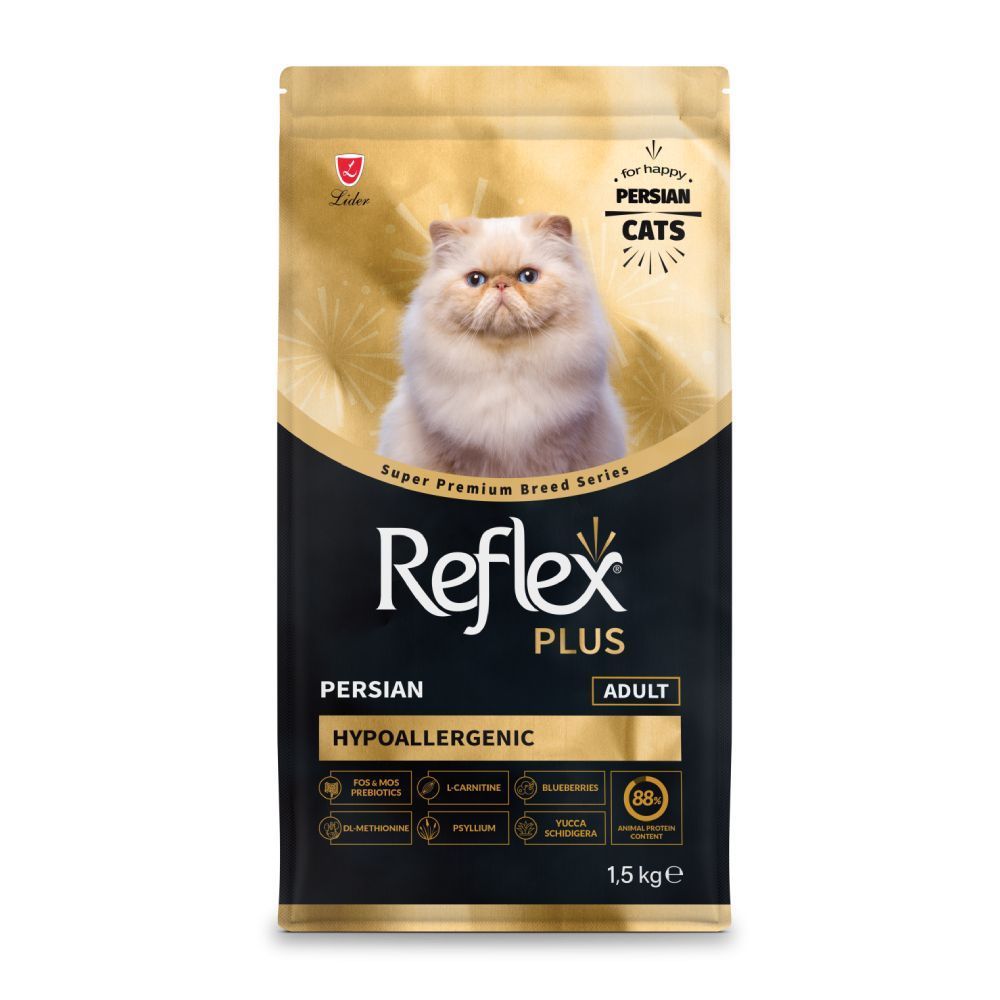 Сухий корм для котів Reflex Plus Persian Adult Hypoallergenic 1,5 кг - курка Сухий корм для котів Reflex Plus Persian Adult Hypoallergenic 1,5 кг - курка