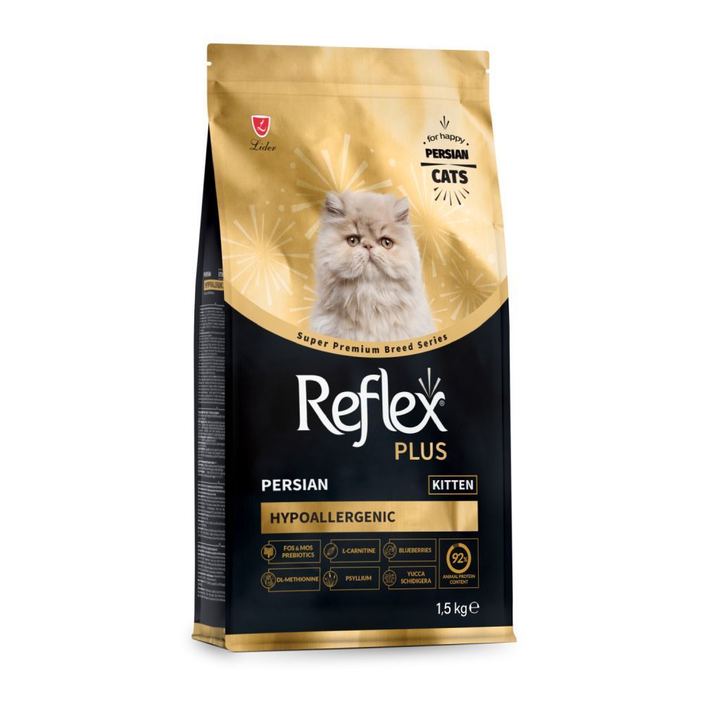 Сухий корм для кошенят Reflex Plus Persian Kitten Hypoallergenic 1,5 кг - курка Сухий корм для кошенят Reflex Plus Persian Kitten Hypoallergenic 1,5 кг - курка