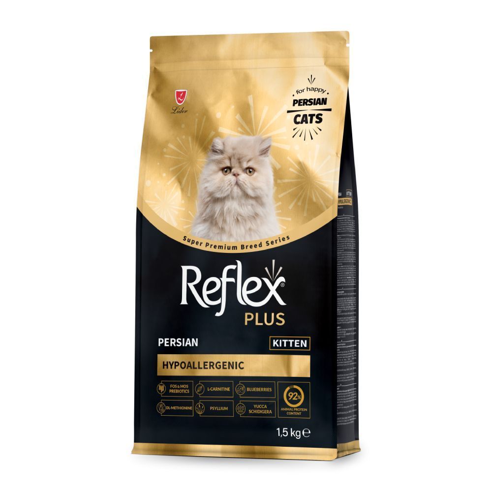 Сухий корм для кошенят Reflex Plus Persian Kitten Hypoallergenic 1,5 кг - курка Сухий корм для кошенят Reflex Plus Persian Kitten Hypoallergenic 1,5 кг - курка