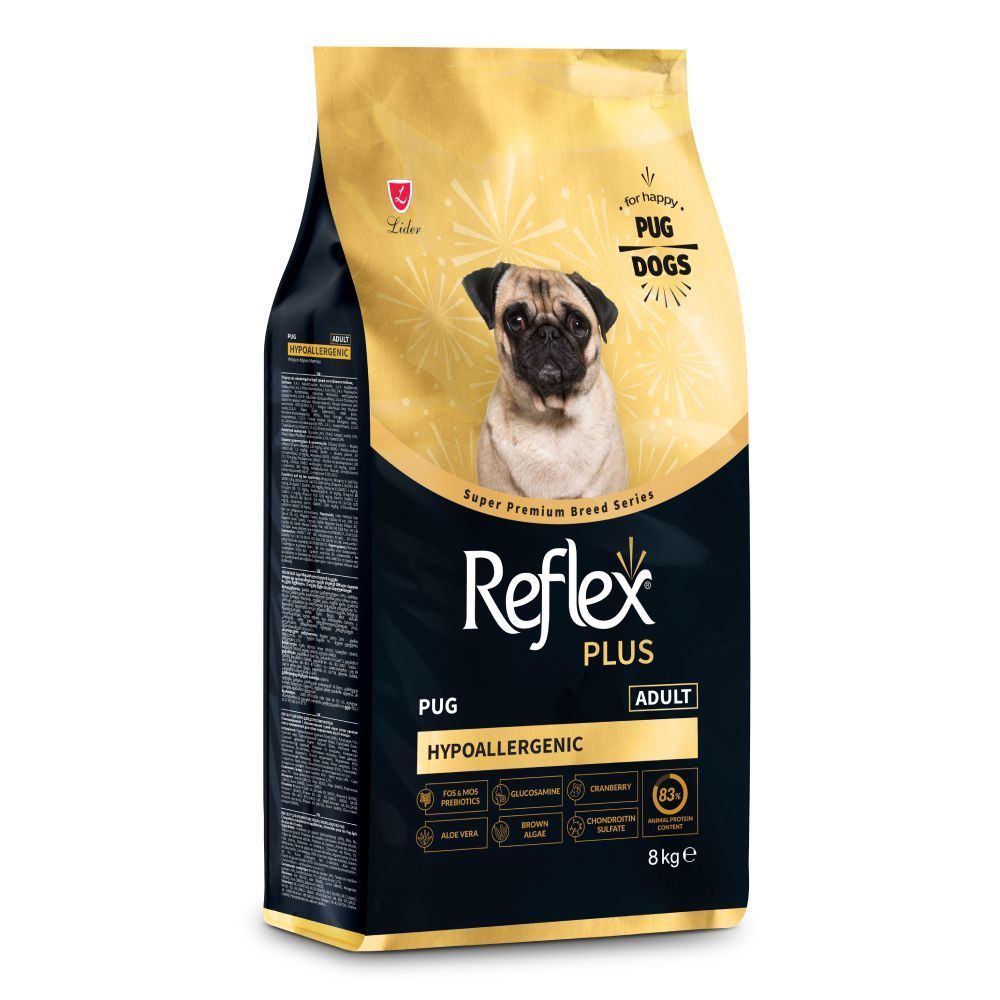 Сухой корм для собак Reflex Plus Pug Adult 8 кг Сухой корм для собак Reflex Plus Pug Adult 8 кг