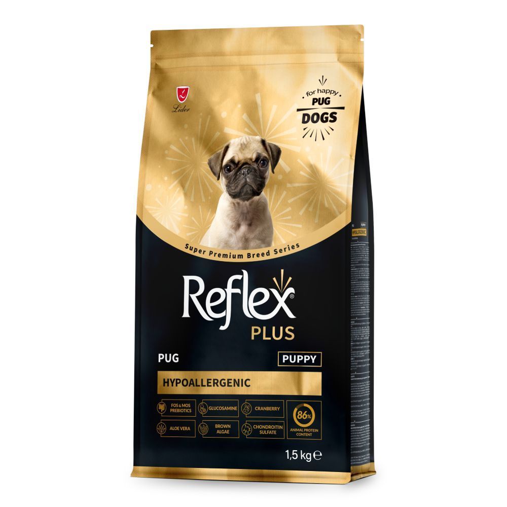 Сухий корм для цуценят Reflex Plus Pug Puppy 1,5 кг - курка Сухий корм для цуценят Reflex Plus Pug Puppy 1,5 кг - курка