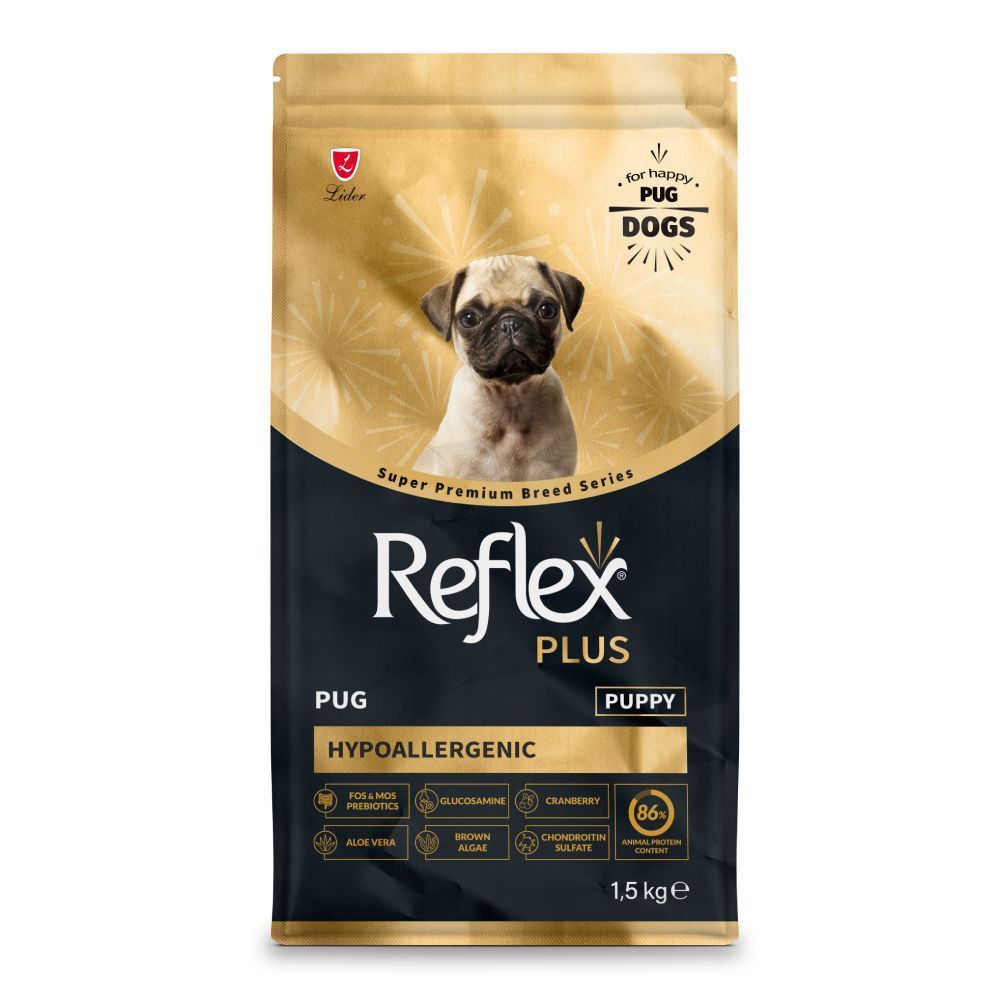 Сухий корм для цуценят Reflex Plus Pug Puppy 1,5 кг - курка Сухий корм для цуценят Reflex Plus Pug Puppy 1,5 кг - курка