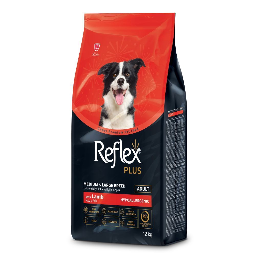 Сухой корм для собак Reflex Plus Adult Medium Large Breed Hypoallergenic 12 кг - ягня Сухой корм для собак Reflex Plus Adult Medium Large Breed Hypoallergenic 12 кг - ягня