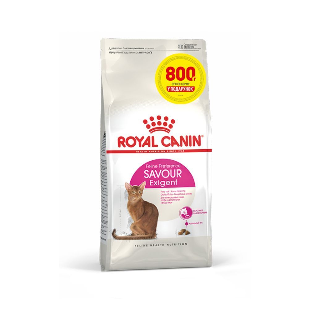 Сухой корм для кошек Royal Canin Savour Exigent 3,2 кг + 800 г Сухой корм для кошек Royal Canin Savour Exigent 3,2 кг + 800 г