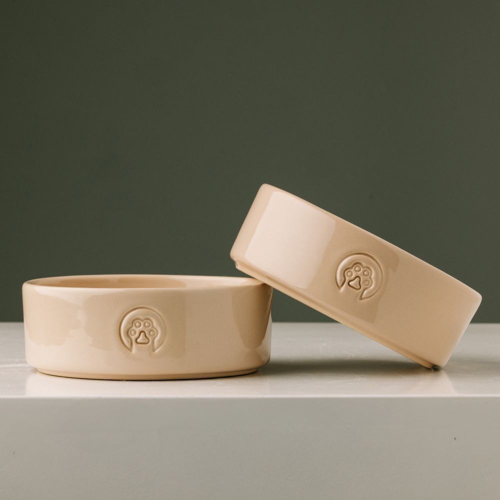 Savory Sphere Ceramic Bowl миска для котів 225 мл - бежевий Savory Sphere Ceramic Bowl миска для котів 225 мл - бежевий