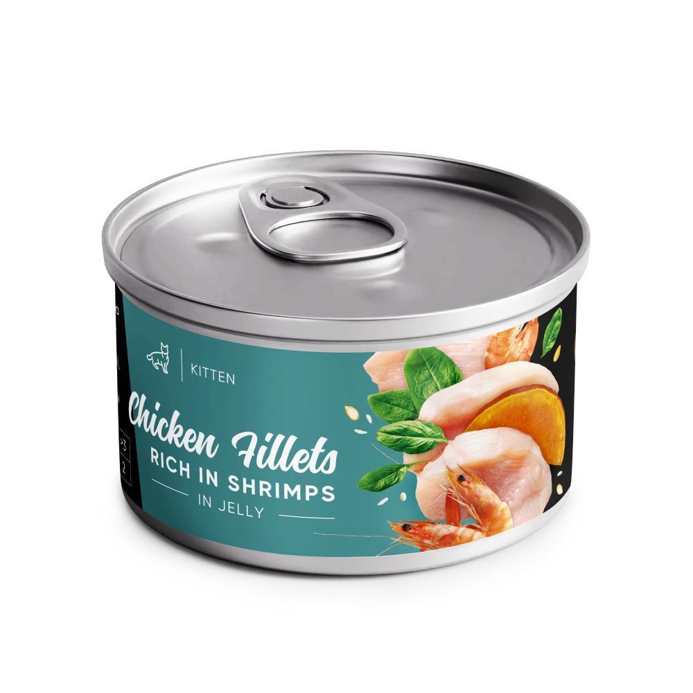Вологий корм для кошенят Savory Kitten 70 г - курка та креветка Вологий корм для кошенят Savory Kitten 70 г - курка та креветка