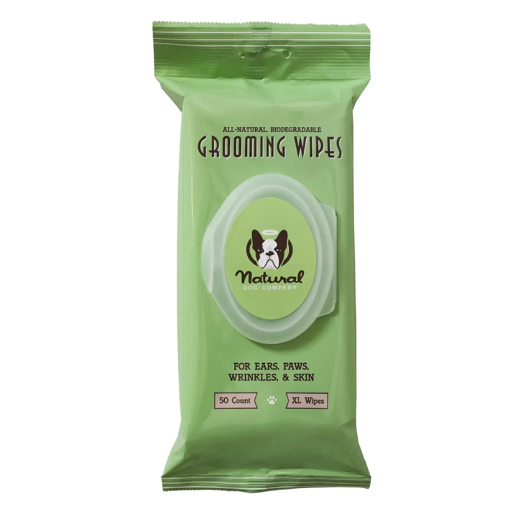 Салфетки для собак Natural Dog Company Grooming Wipes XL 50 шт Салфетки для собак Natural Dog Company Grooming Wipes XL 50 шт