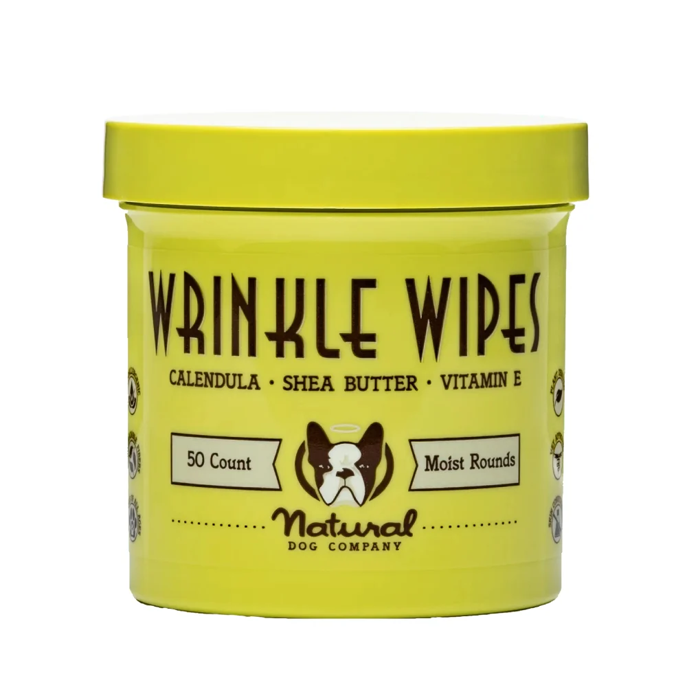 Салфетки для собак Natural Dog Company Wrinkle Wipes 50 шт Салфетки для собак Natural Dog Company Wrinkle Wipes 50 шт