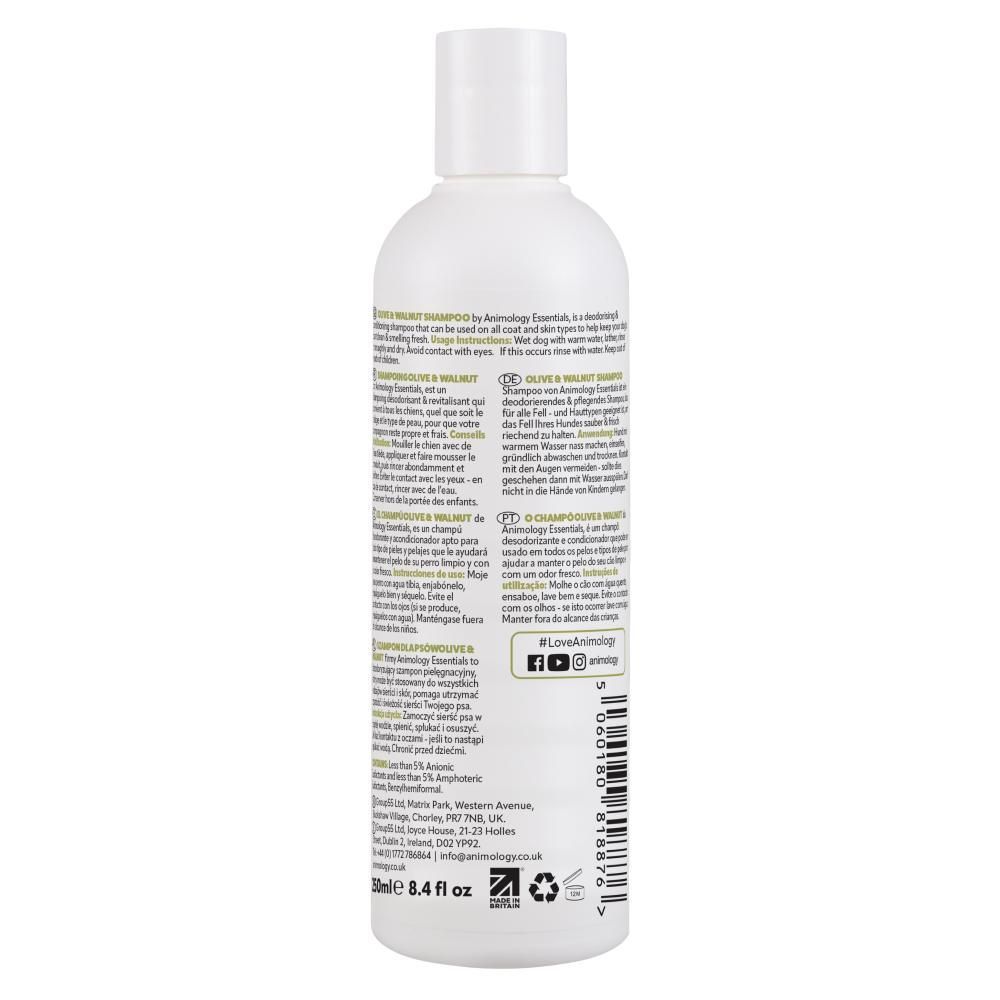 Шампунь дезодоруючий для собак Animology Essentials Olive and Walnut Shampoo 250 мл
