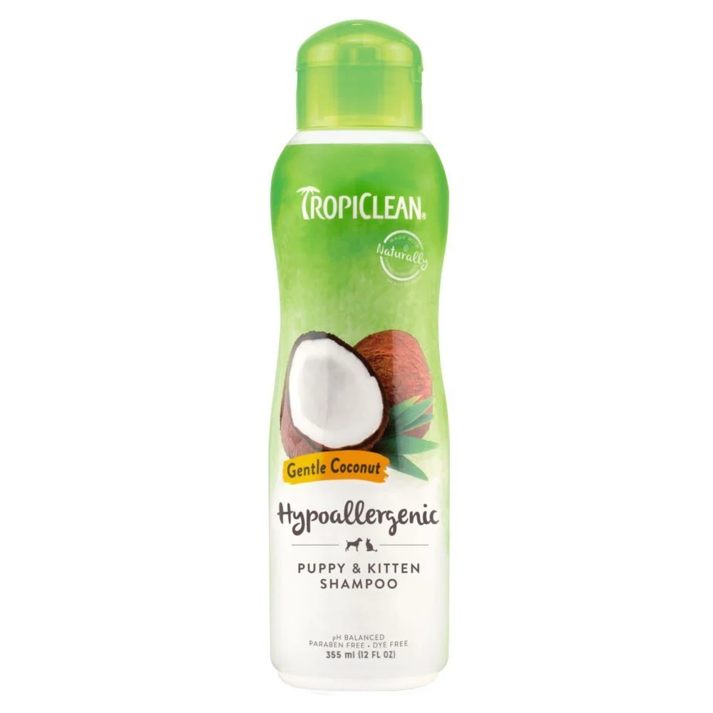 Шампунь для кошенят та цуценят TropiClean «Gentle Coconut» (Кокос) 355 мл (для догляду за шкірою)