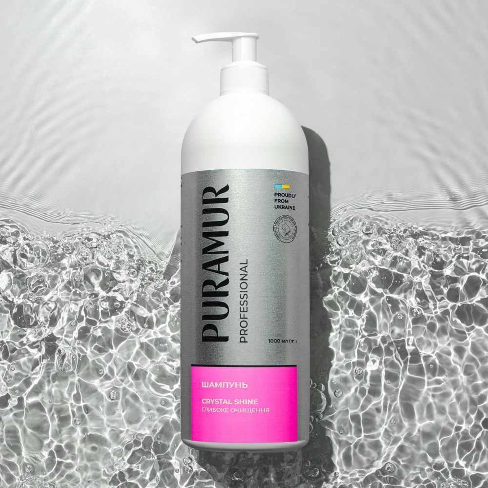 Шампунь для собак та котів Puramur Professional Crystal Shine глибоке очищення 200 мл