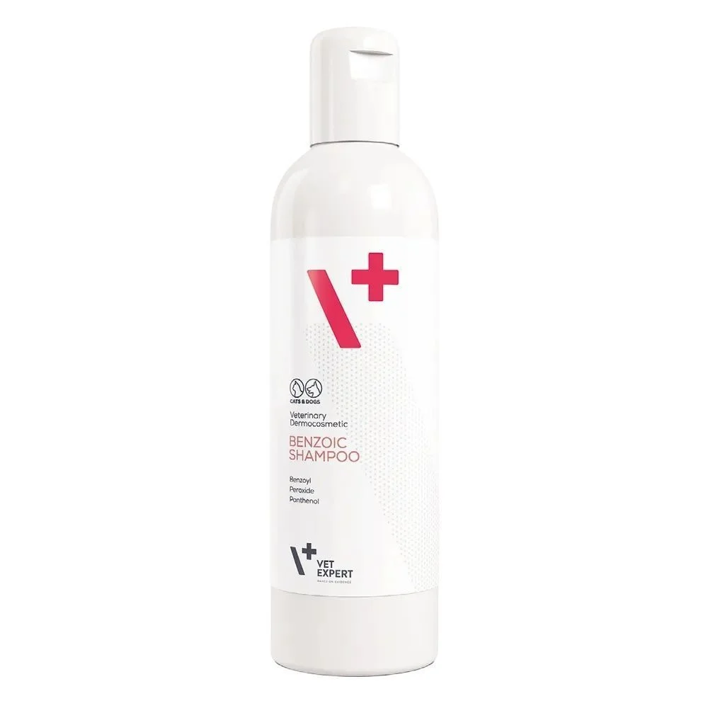 Шампунь антибактеріальний протигрибковий для котів і собак VetExpert Benzoic Shampoo 250 мл Шампунь антибактеріальний протигрибковий для котів і собак VetExpert Benzoic Shampoo 250 мл