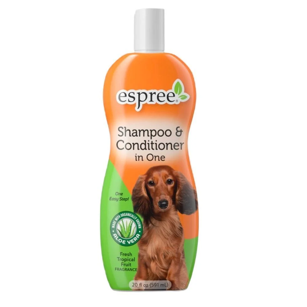 Шампунь і кондиціонер для собак Espree Shampoo & Conditioner in One 591 мл - тропічні фрукти Шампунь і кондиціонер для собак Espree Shampoo & Conditioner in One 591 мл - тропічні фрукти