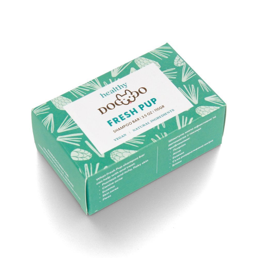 Шампунь-мило для собак HealthyDoggo Fresh Pup 110 г - смерека Шампунь-мило для собак HealthyDoggo Fresh Pup 110 г - смерека