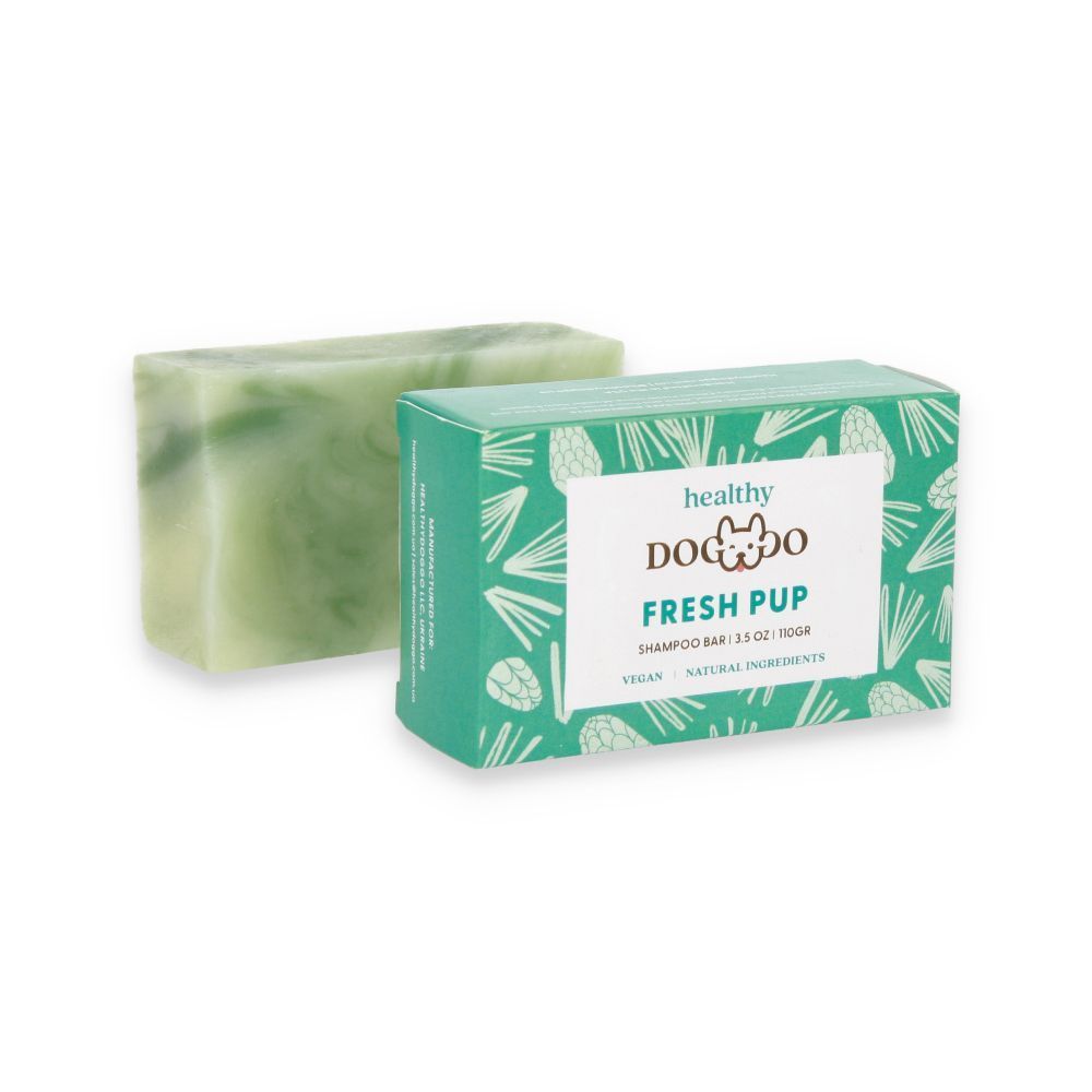 Шампунь-мило для собак HealthyDoggo Fresh Pup 110 г - смерека Шампунь-мило для собак HealthyDoggo Fresh Pup 110 г - смерека