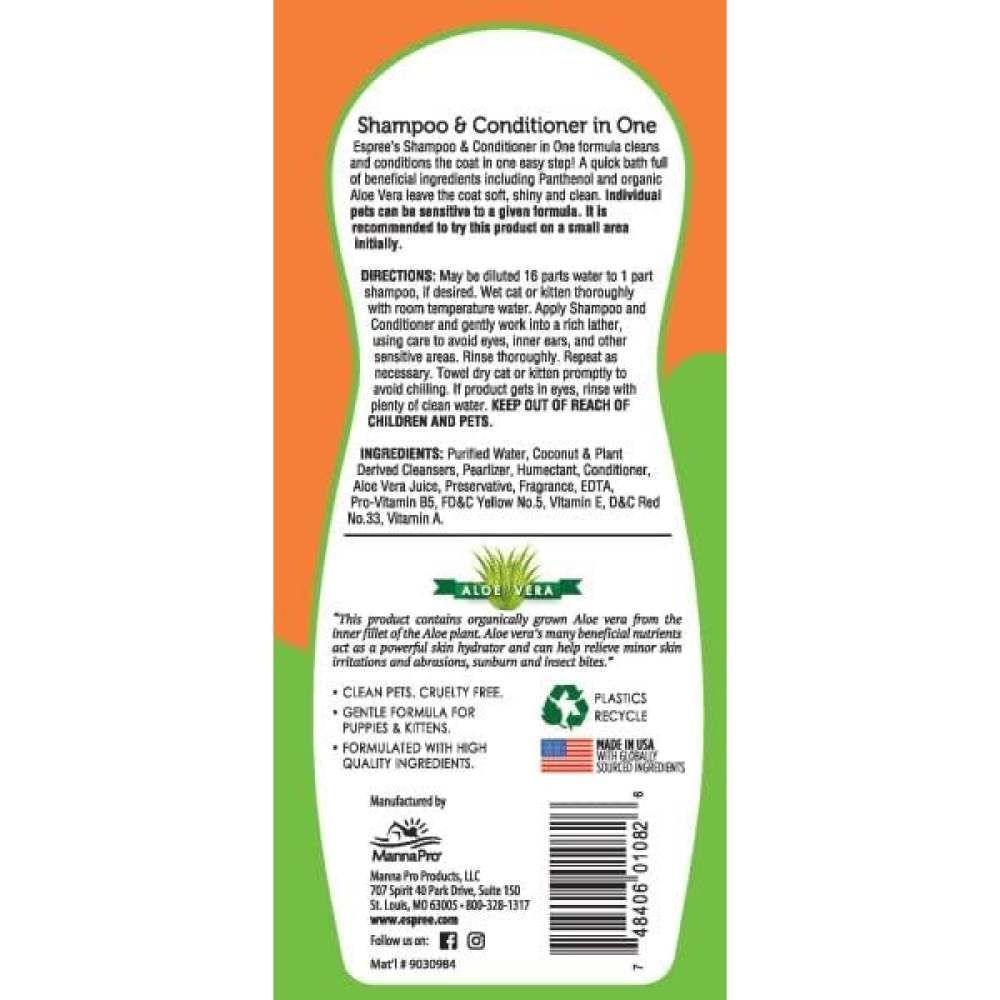 Шампунь та кондиціонер для котів Espree Shampoo & Conditioner In One - тропічні фрукти