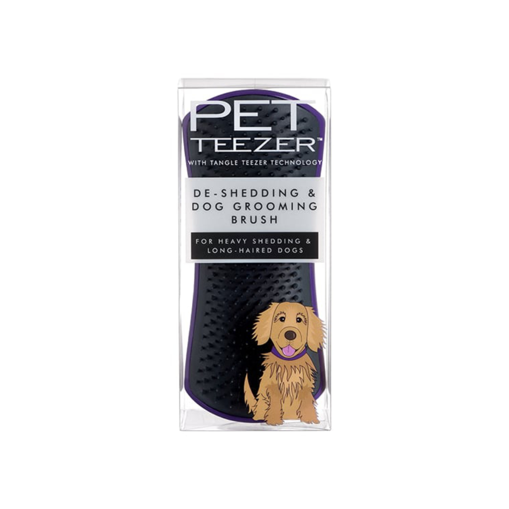 Щітка для собак Pet Teezer De-shedding and Grooming - фіолетово-сірий Щітка для собак Pet Teezer De-shedding and Grooming - фіолетово-сірий