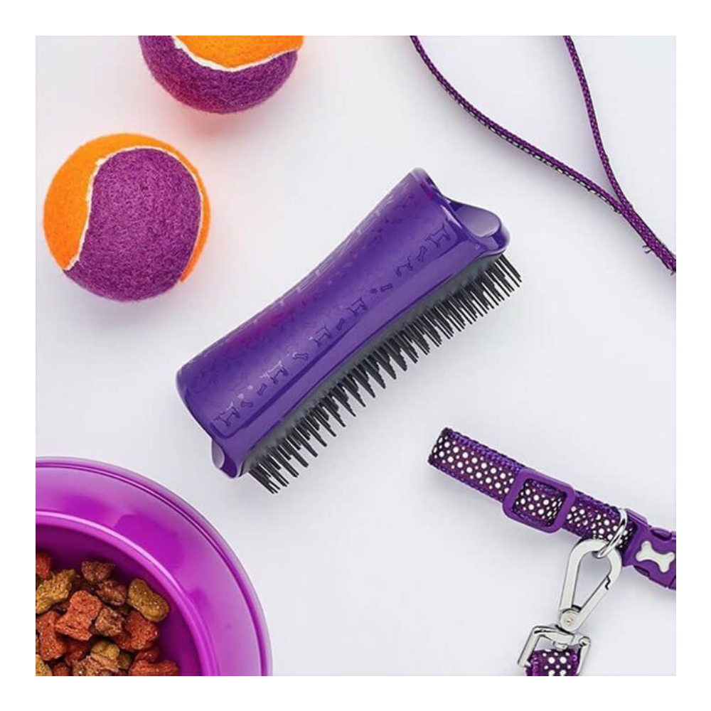 Щітка для собак Pet Teezer De-shedding and Grooming - фіолетово-сірий Щітка для собак Pet Teezer De-shedding and Grooming - фіолетово-сірий