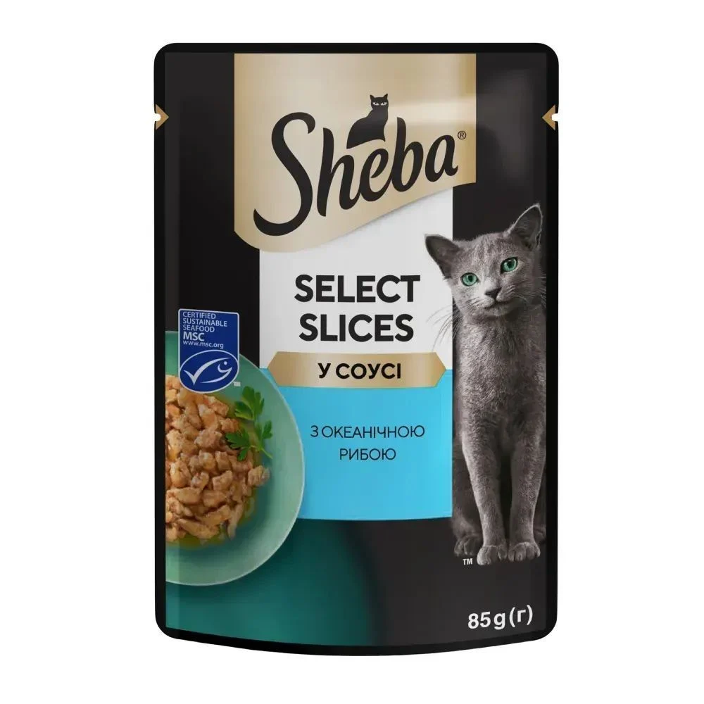 Набір вологого корму для котів Sheba Nature's Collection 3+1 шт х 85 г - рибне асорті Набір вологого корму для котів Sheba Nature's Collection 3+1 шт х 85 г - рибне асорті