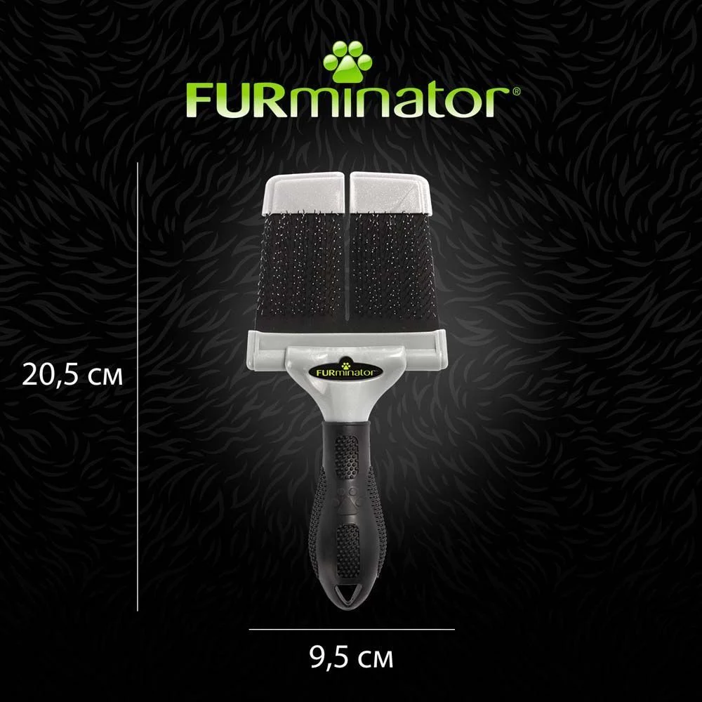 Щітка-пуходерка собак та котів FURminator жорстка 20,5 х 9,5 х 1,5 см L Щітка-пуходерка собак та котів FURminator жорстка 20,5 х 9,5 х 1,5 см L