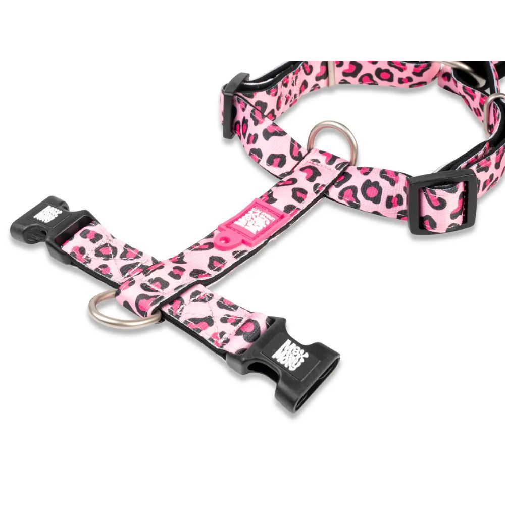 Max and Molly H-Harness Рожевий леопард шлея для собак 33,5-41 см- різнокольоровий Max and Molly H-Harness Рожевий леопард шлея для собак 33,5-41 см- різнокольоровий