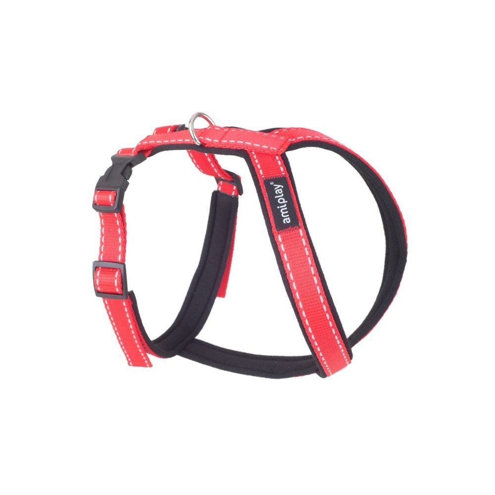 Amiplay Reflective Grand Soft шлея для собак XS - червоний Amiplay Reflective Grand Soft шлея для собак XS - червоний