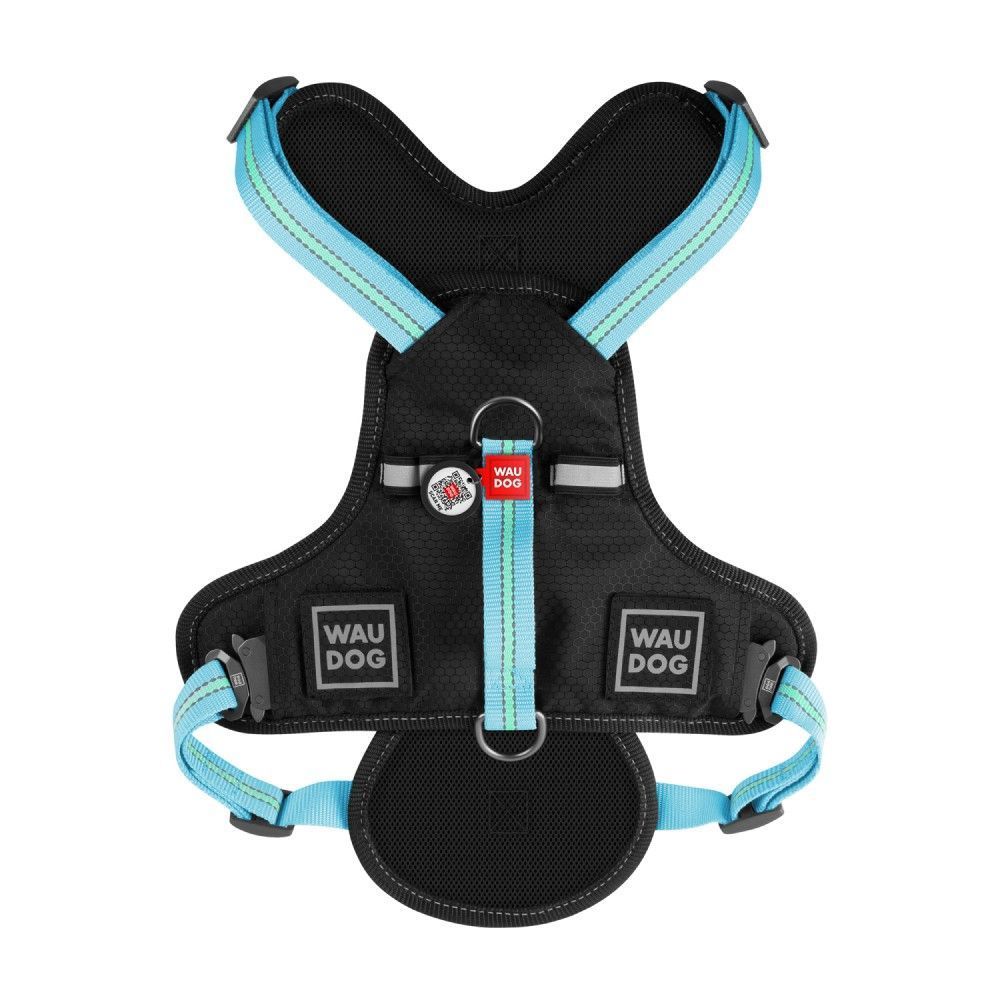 Waudog Nylon шлея для собак S - голубой