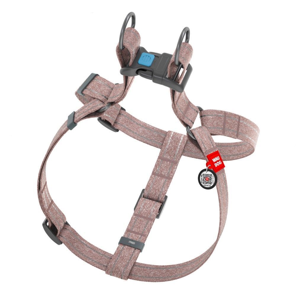 Шлея для собак COLLAR WOUDOG Світловідбиваюча S - коричневий Шлея для собак COLLAR WOUDOG Світловідбиваюча S - коричневий