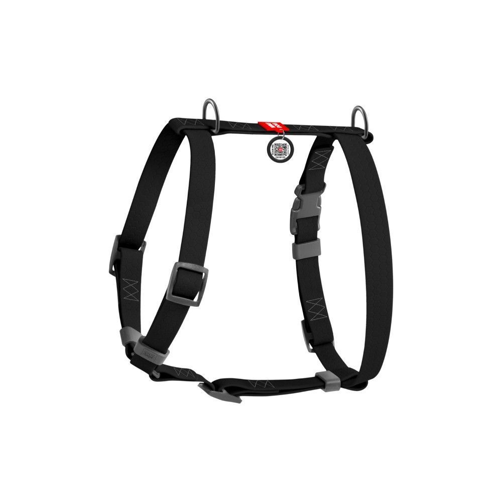 Waudog Waterproof шлея для собак M - чорний Waudog Waterproof шлея для собак M - чорний