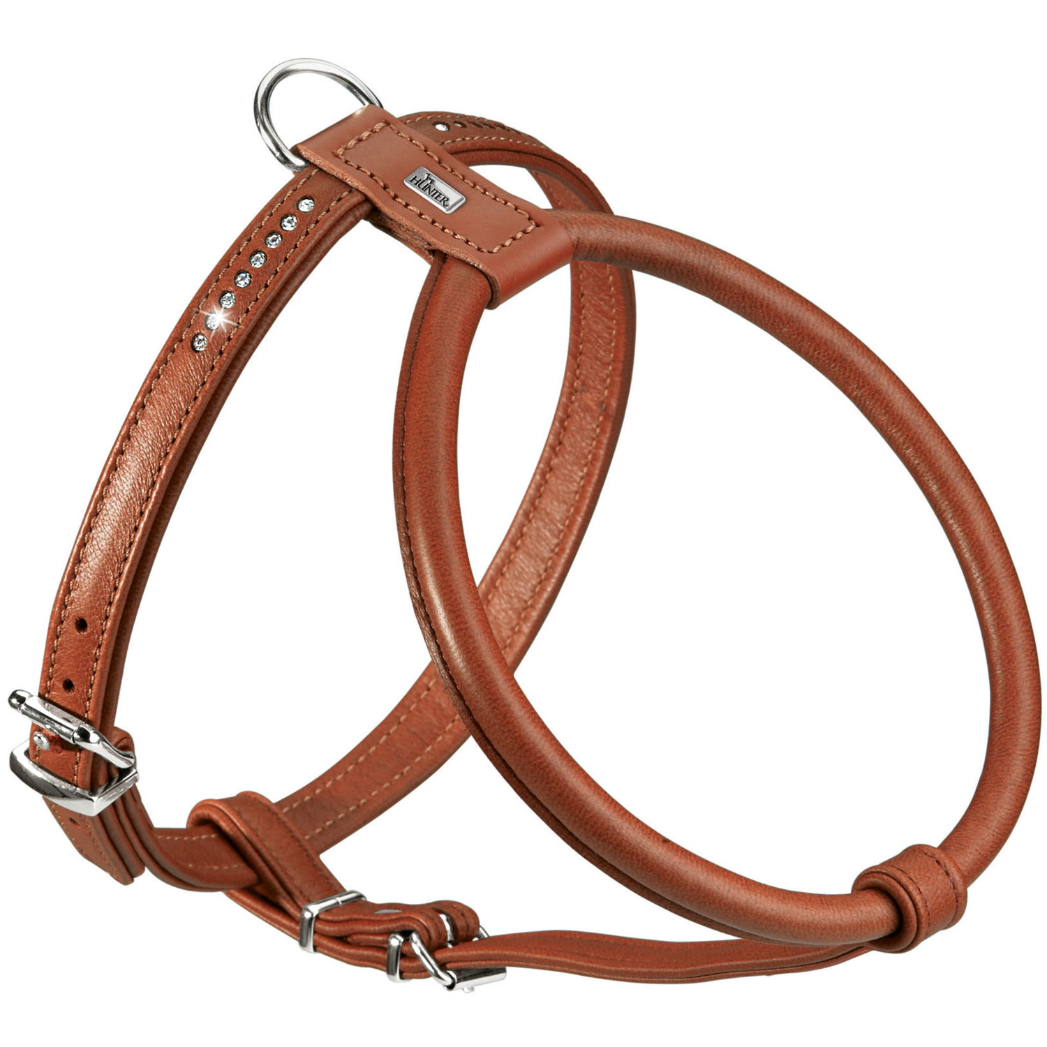 Шлея Hunter шкіряна «Harness Round & Soft Luxus Elk Petit» 45-51 см / 8-18 мм (коричневий) Шлея Hunter шкіряна «Harness Round & Soft Luxus Elk Petit» 45-51 см / 8-18 мм (коричневий)