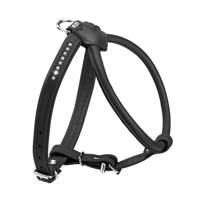 Шлея Hunter шкіряна «Harness Round & Soft Luxus Elk Petit» 37-43 см / 6-14 мм (чорний) Шлея Hunter шкіряна «Harness Round & Soft Luxus Elk Petit» 37-43 см / 6-14 мм (чорний)