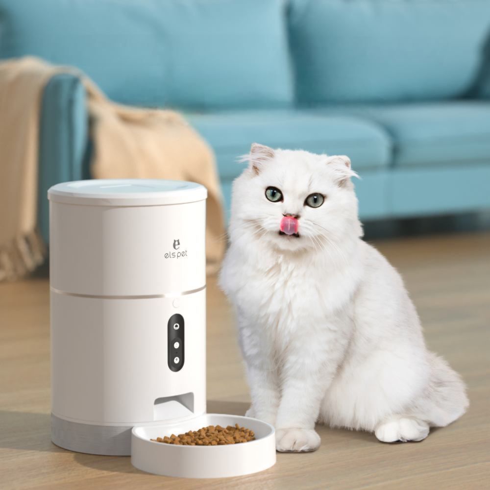 Els pet смарт-кормушка для кошек 19x31 см 4 л - белый