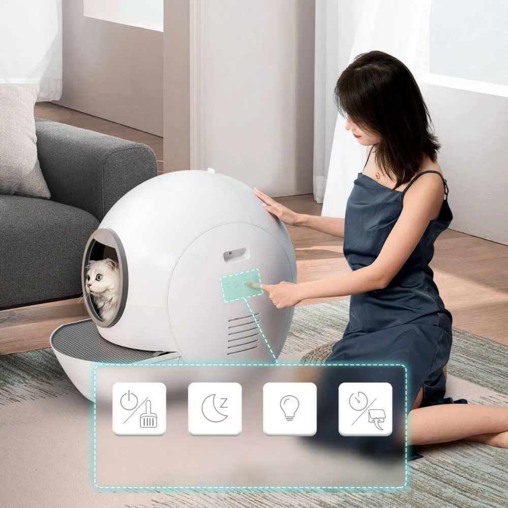 Смарт-лоток Els pet для кошек автоматический 60x60x58 см