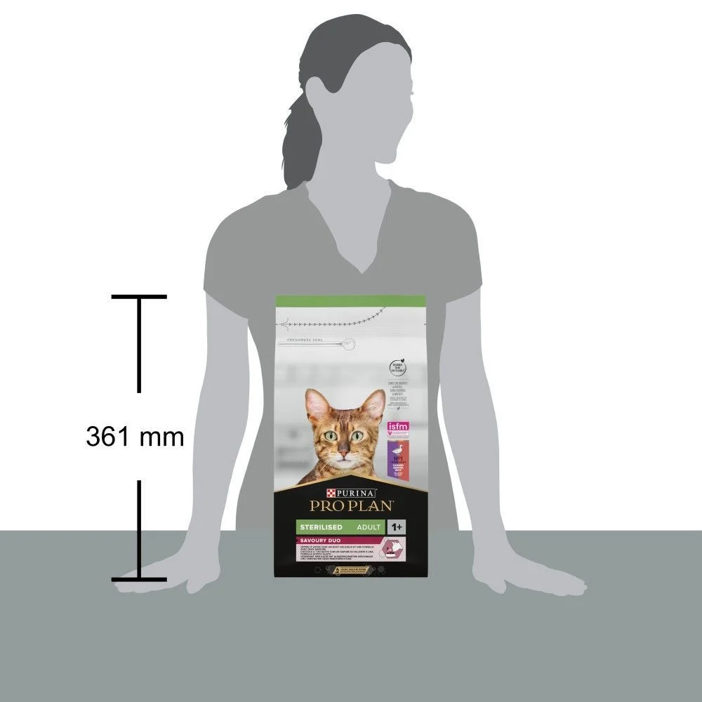 Сухой корм для кошек Pro Plan Sterilised Adult Savoury Duo 1,5 кг - утка и печень Сухой корм для кошек Pro Plan Sterilised Adult Savoury Duo 1,5 кг - утка и печень