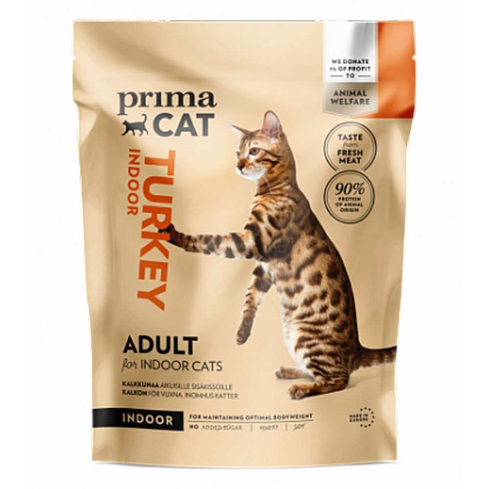 Сухой корм для взрослых кошек PrimaCat 10 кг - индейка Сухой корм для взрослых кошек PrimaCat 10 кг - индейка