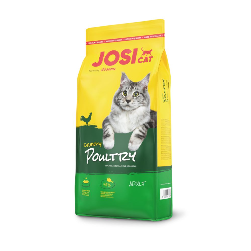 Сухий корм для дорослих котів Josera Crunchy Poultry 650 г - домашня птиця