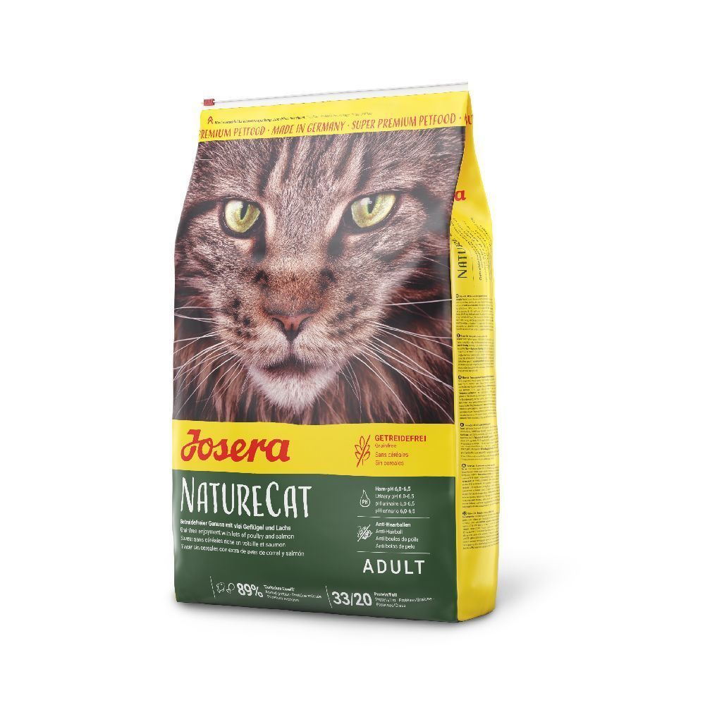 Сухий корм для котів Josera NatureCat Adult 10 кг - птиця та лосось Сухий корм для котів Josera NatureCat Adult 10 кг - птиця та лосось