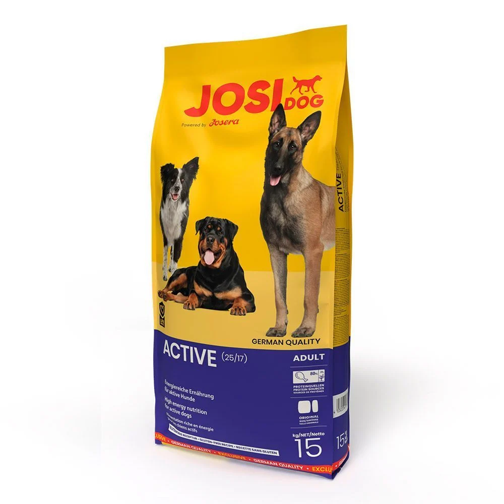 Сухой корм для собак Josera JosiDog Active Adult 15 кг - домашняя птица