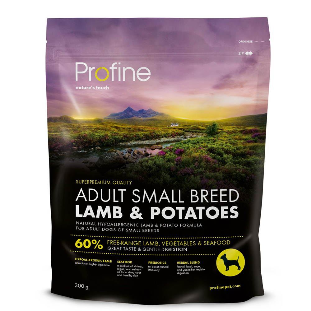 Сухой корм для взрослых собак малых пород Profine Dog Adult Small Lamb & Potatoes 300 г (ягнёнок) Сухой корм для взрослых собак малых пород Profine Dog Adult Small Lamb & Potatoes 300 г (ягнёнок)