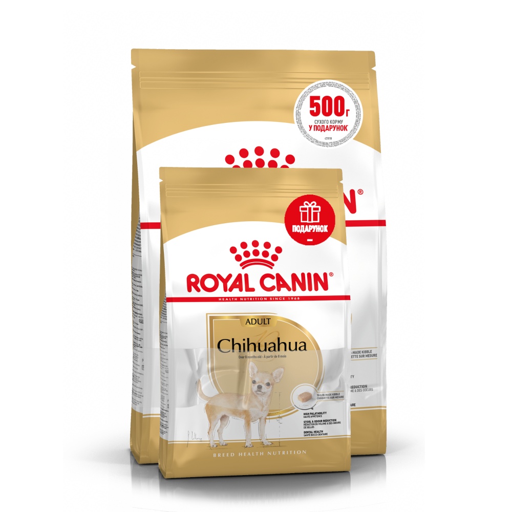 Сухий корм для собак Royal Canin Chihuahua Adult 1,5 кг + 500 г