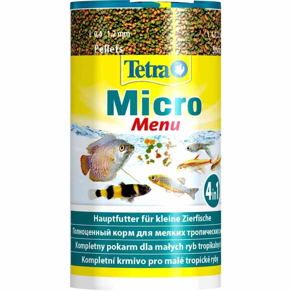 Сухий корм для всеїдних дрібних акваріумних риб Tetra Micro Menu 65 г - мікс Сухий корм для всеїдних дрібних акваріумних риб Tetra Micro Menu 65 г - мікс