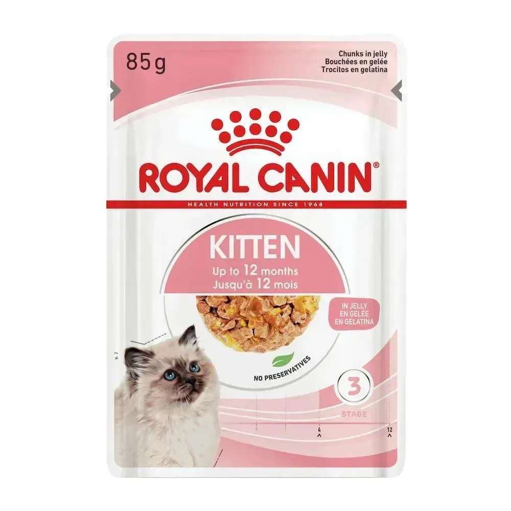 Набор сухого и влажного корма для котят Royal Canin Kitten British Shorthair 2 кг + 4 шт. по 85 г