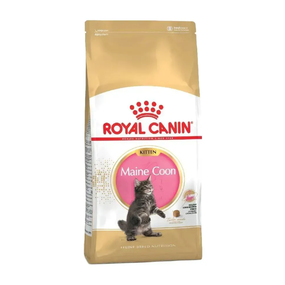 Набор сухого и влажного корма для котят Royal Canin Kitten Maine Coon 2 кг + 4 шт. по 85 г
