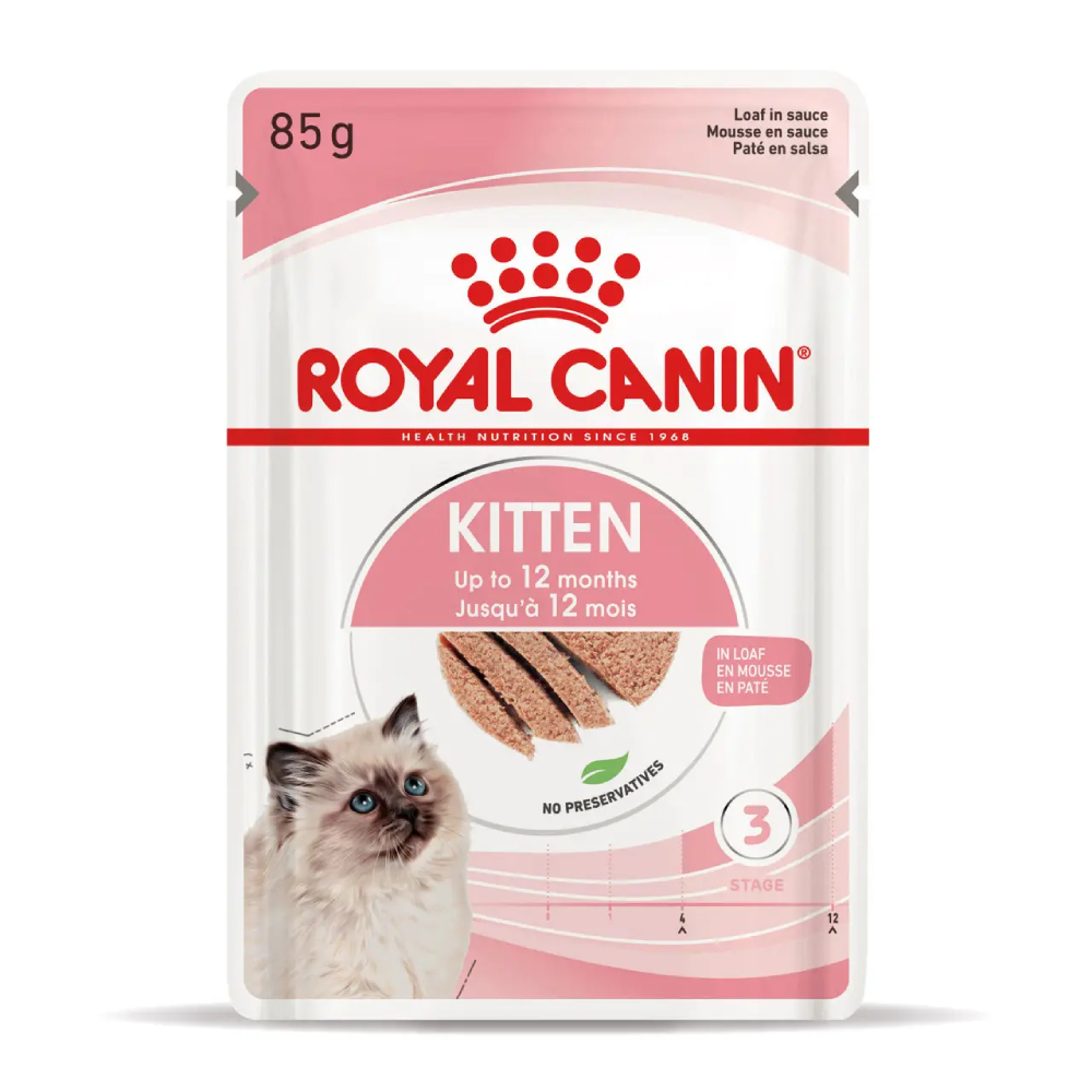 Набор сухого и влажного корма для котят Royal Canin Kitten Maine Coon 2 кг + 4 шт. по 85 г