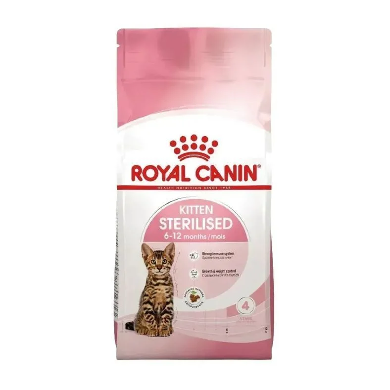 Набор сухого и влажного корма для котят Royal Canin Kitten Sterilised 2 кг + 4 шт. по 85 г