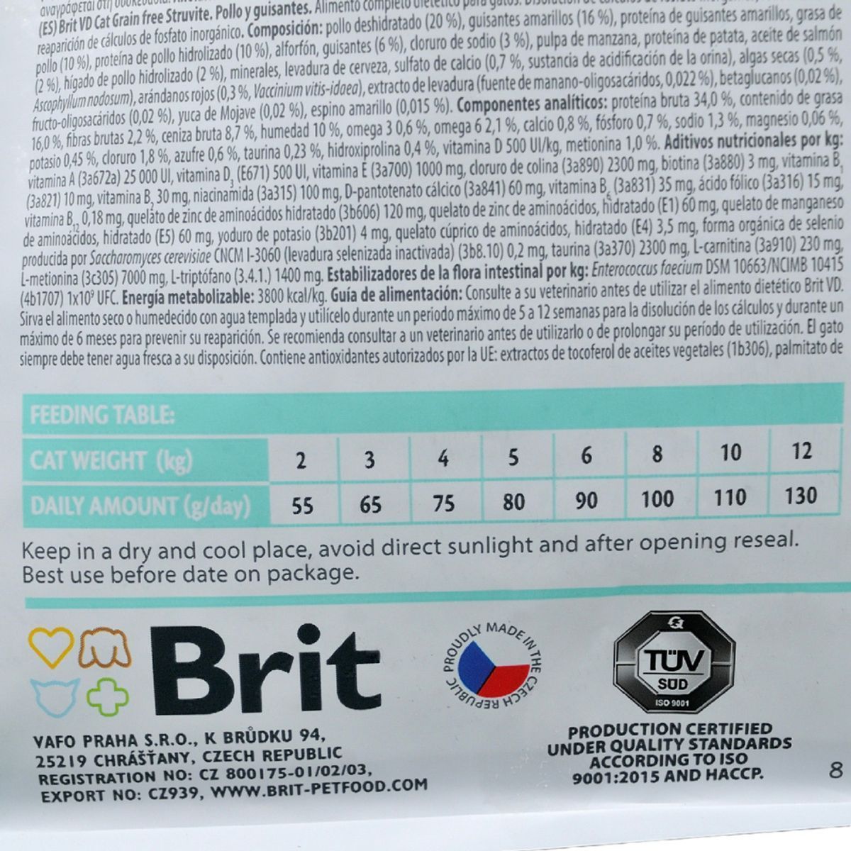 Сухий корм для котів Brit GF Veterinary Diet Struvite 400 г - курка та горох Сухий корм для котів Brit GF Veterinary Diet Struvite 400 г - курка та горох