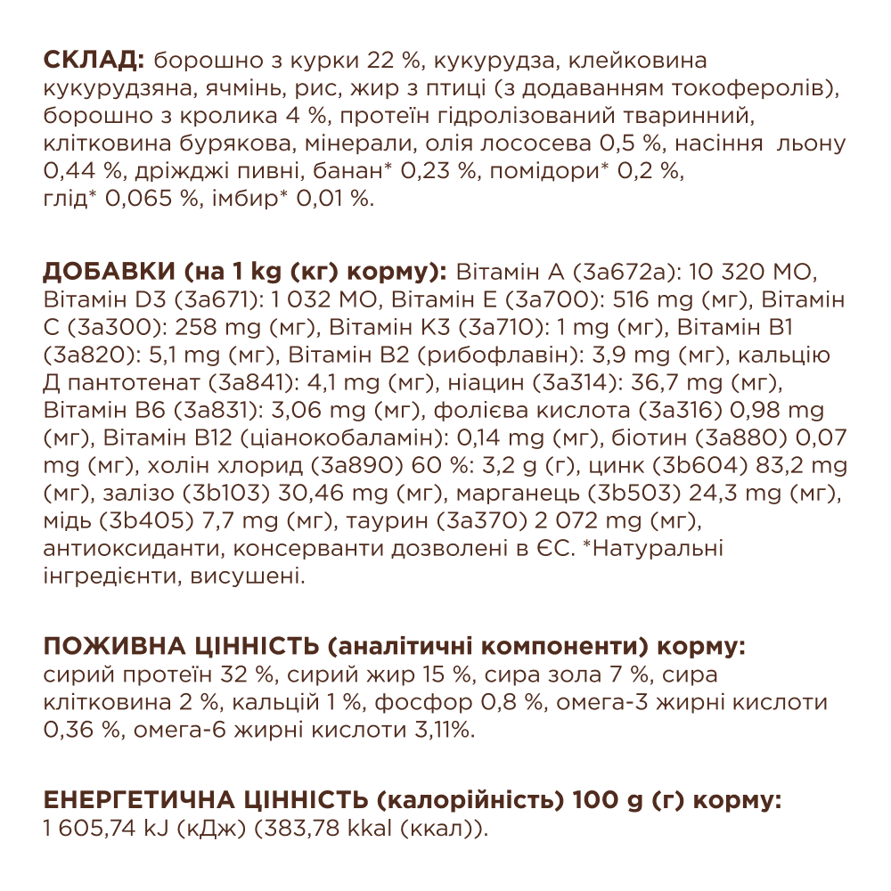 Сухой корм для кошек Club 4 Paws Premium 2 кг - кролик