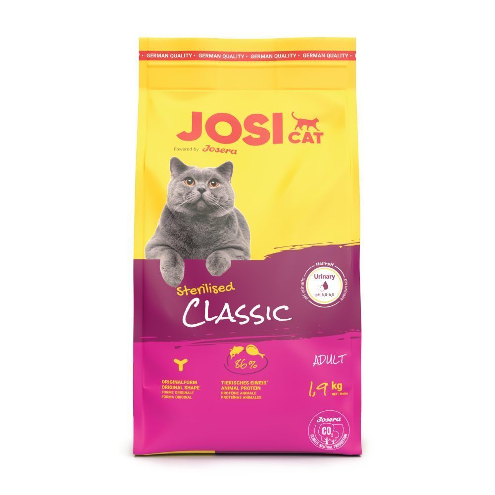 Сухий корм для котів Josera JosiCat Sterilised Classic Adult 1,9 кг - домашня птиця Сухий корм для котів Josera JosiCat Sterilised Classic Adult 1,9 кг - домашня птиця